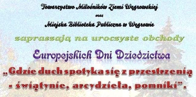 Europejskie Dni Dziedzictwa w Węgrowie