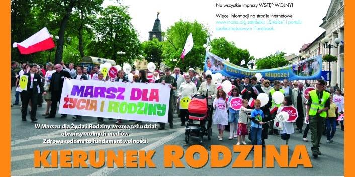MARSZ DLA ŻYCIA I RODZINY w Siedlcach po raz drugi