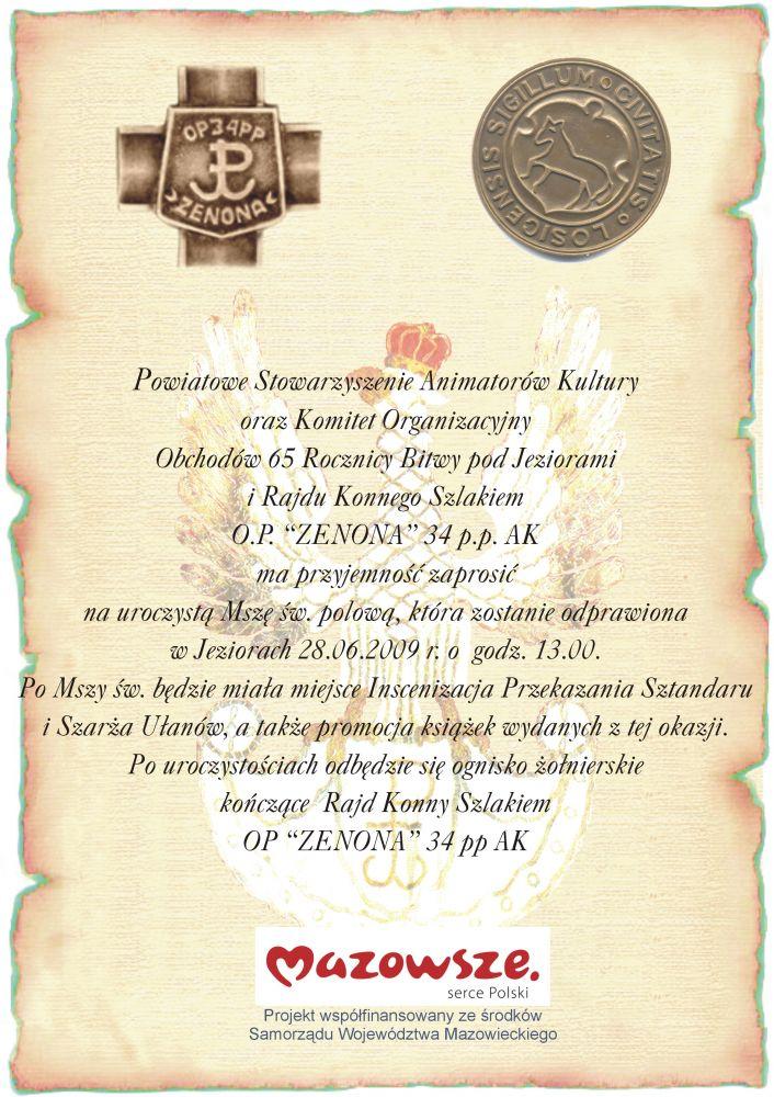 65. rocznica Bitwy pod Jeziorami