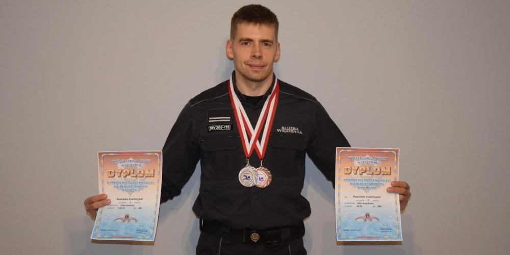 Funkcjonariusz ZK Siedlce dwukrotnym medalistą