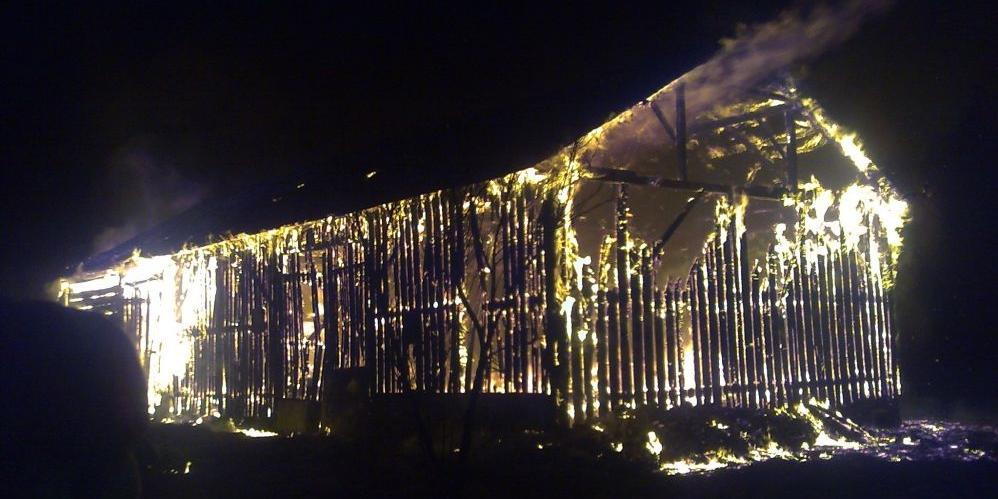 Pożar stodoły