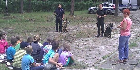Węgrowscy policjanci na półkoloniach