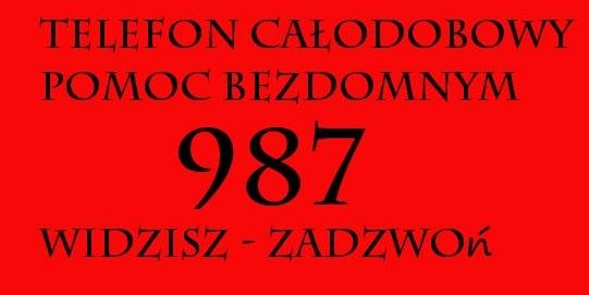 Nie bądź obojętny - możesz uratować życie - tel. 987