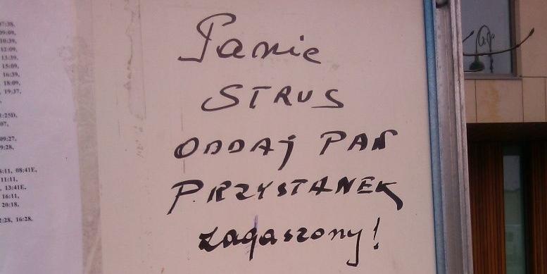 Panie, oddaj nam przystanek!