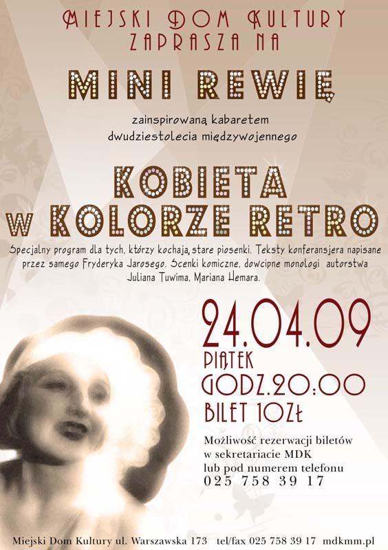 Kobieta w kolorze retro