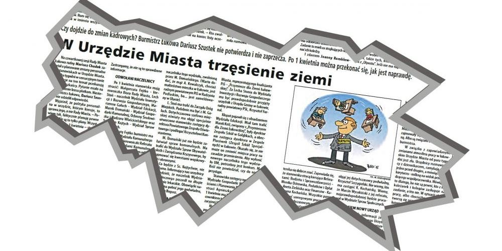 O tym nie przeczytasz w Internecie!Urzędnicze trzęsienie ziemi (nowe fakty)