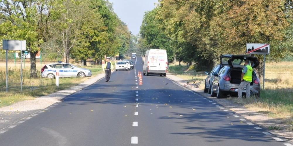 Potrącenie rowerzystki