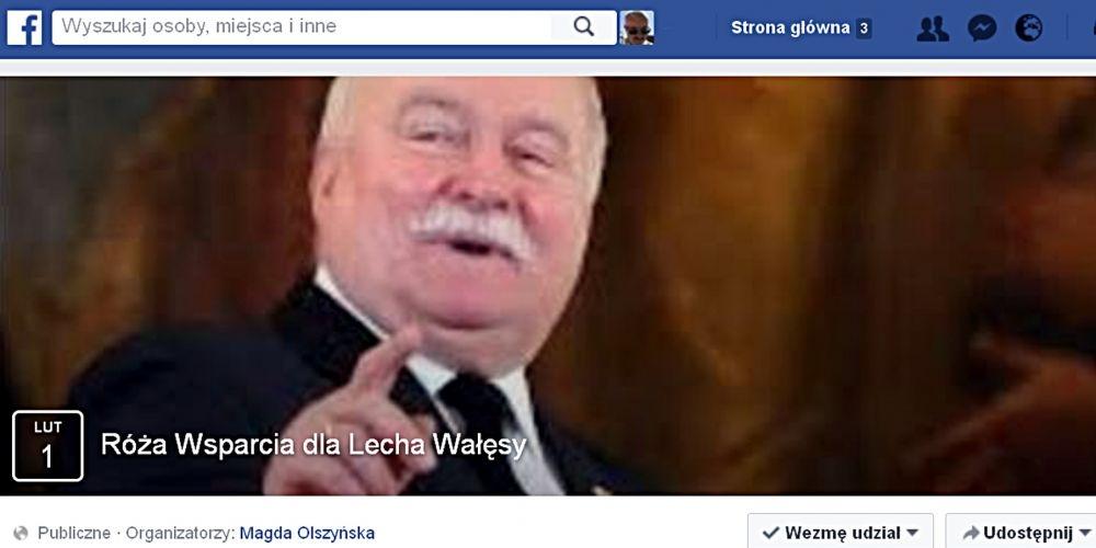 Róże Wsparcia dla L. Wałęsy