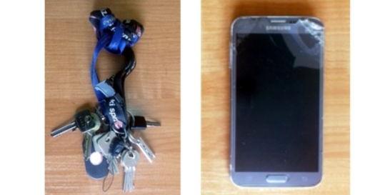Do odbioru w KPPZgubione klucze i smartfon