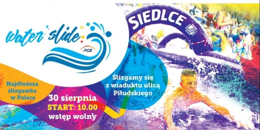 100-metrowa ślizgawka wodna na zakończenie wakacji