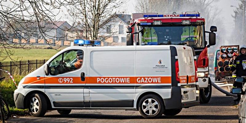 Awaria gazociągu w Sokołowie Podlaskim - Ewakuacja