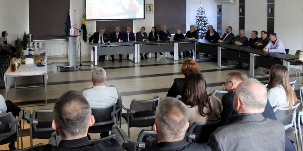 W Sokołowie Podlaskim:  Burmistrz z partnerami