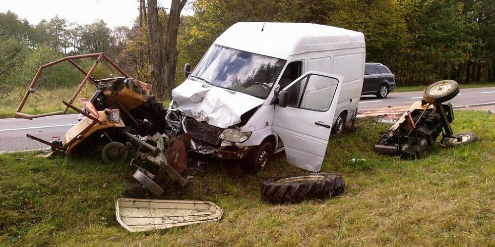 Wypadek na DK nr 63 w pobliżu Starejwsi