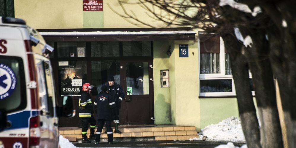 Ładunek wybuchowy w gimnazjum?