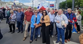 Siedlczanie na Wielkim Marszu Patriotów Trzaskowskiego w Warszawie 