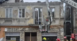 Tragedia w Łosicach. Zawalił się szczyt kamienicy