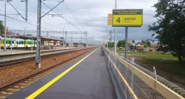 Tymczasowy peron nr 4 działa na stacji PKP w Siedlcach