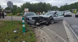 Wypadek w Kózkach. Dwoje dzieci trafiło do szpitala