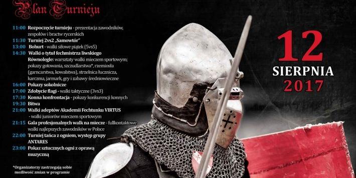XVI Ogólnopolski Turniej Rycerski na Zamku w Liwie. Zbrojni skrzyżują miecze