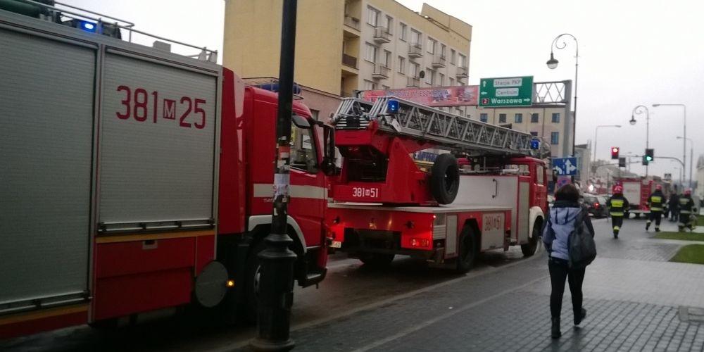 Alarm pożarowy w Galerii Siedlce
