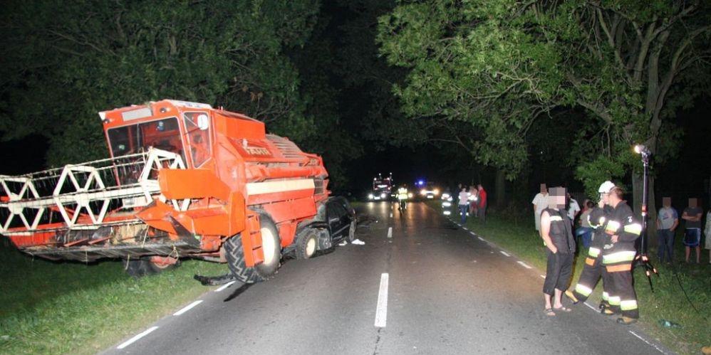 Śmierć po zderzeniu z kombajnem