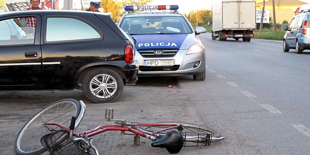 Łuków, Łapiguz: Corsą w rowerzystkę