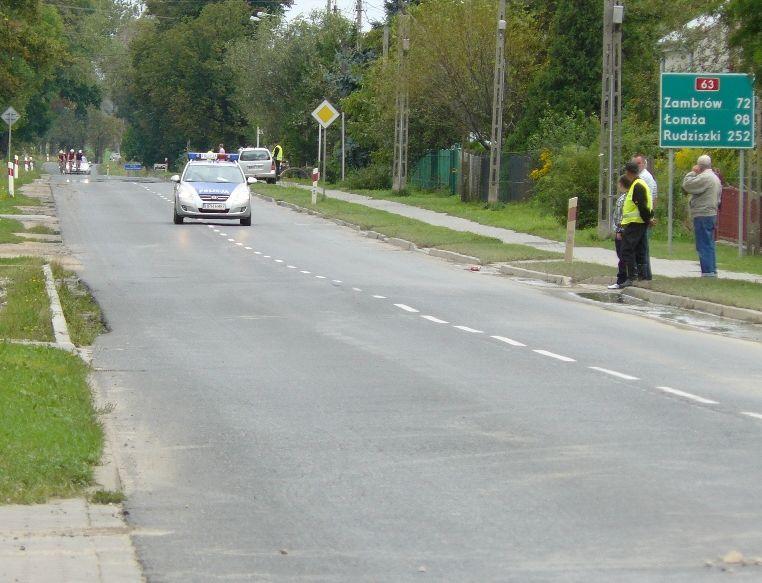 Wyścig kolarski w powiecie sokołowskim