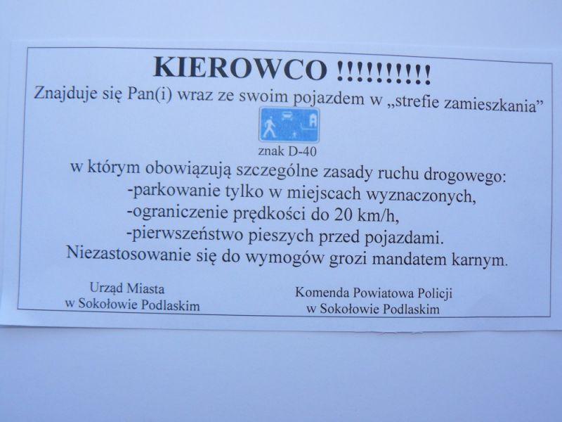 Kierowco, jesteś w strefie