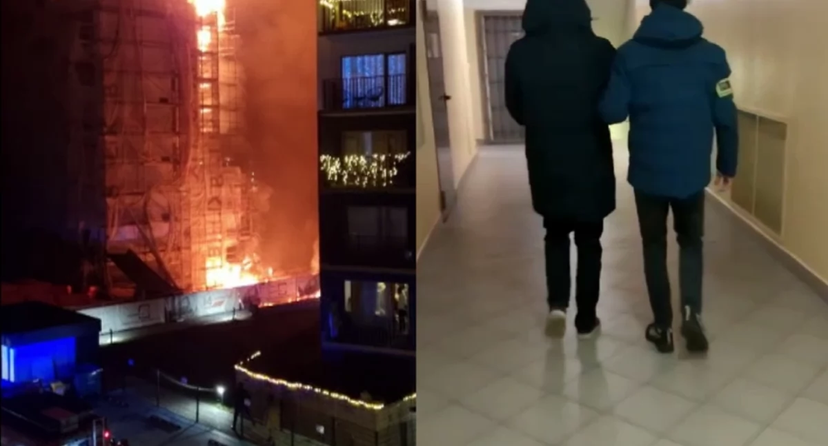 Policja zatrzymała mężczyznę, który jest podejrzany o spowodowanie pożaru elewacji bloku przy ul. Ceglanej