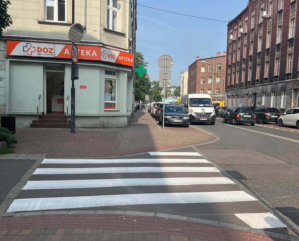 Miasto przywróciło przejście dla pieszych w centrum Katowic
