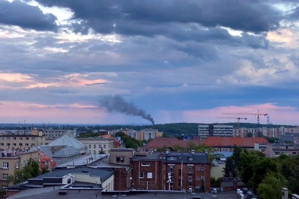 Pożar na wschodzie Katowic. Konieczna była ewakuacja