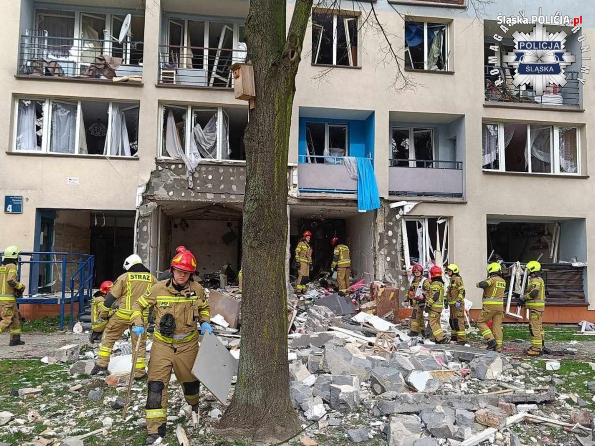 Wybuch gazu w Tychach. Kilkanaście osób poszkodowanych