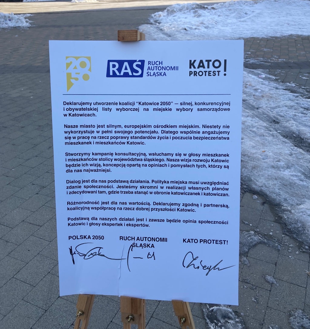 Znani są już wszyscy kandydaci na radnych komitetu Katowice 2050