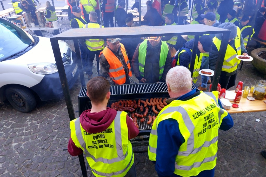 Rolnicy blokowali ulice w centrum Katowic