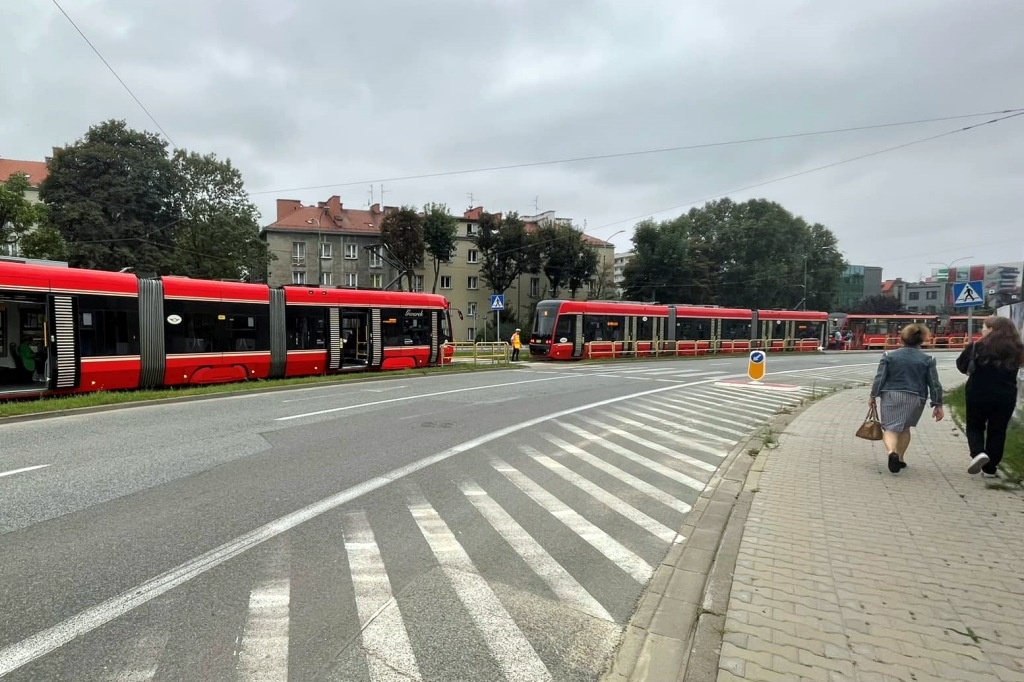 Korek tramwajów w Katowicach. Opóźnienia po kilkadziesiąt minut z powodu sygnalizacji świetlnej