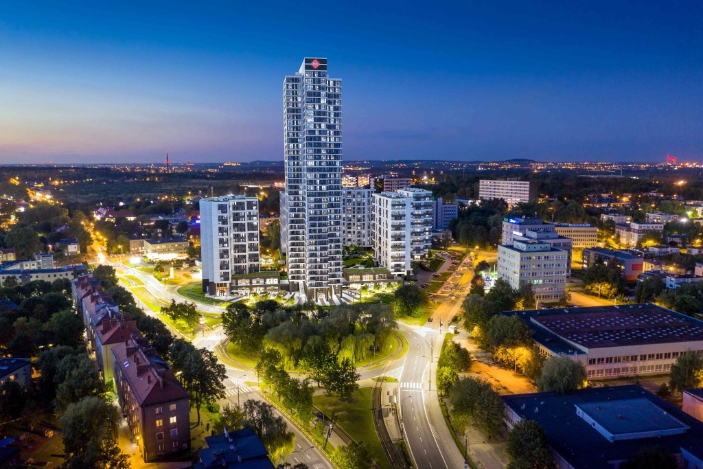Można kupić mieszkanie w wysokim na 121 metrów budynku. Za widok trzeba dużo zapłacić