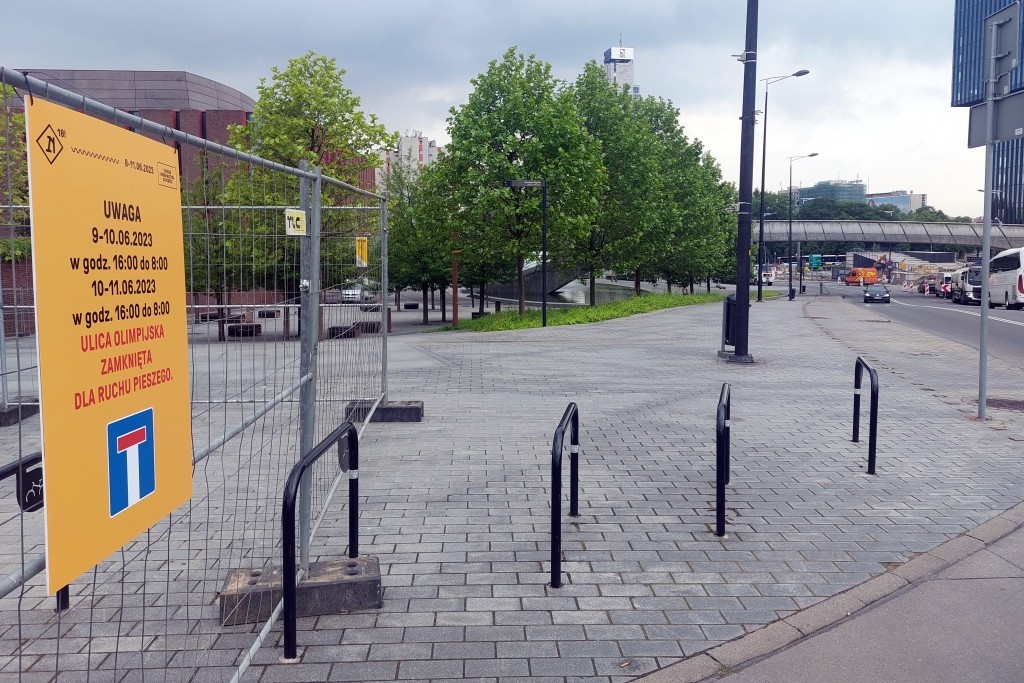 Ulice przy strefie kultury będą zamknięte do końca weekendu
