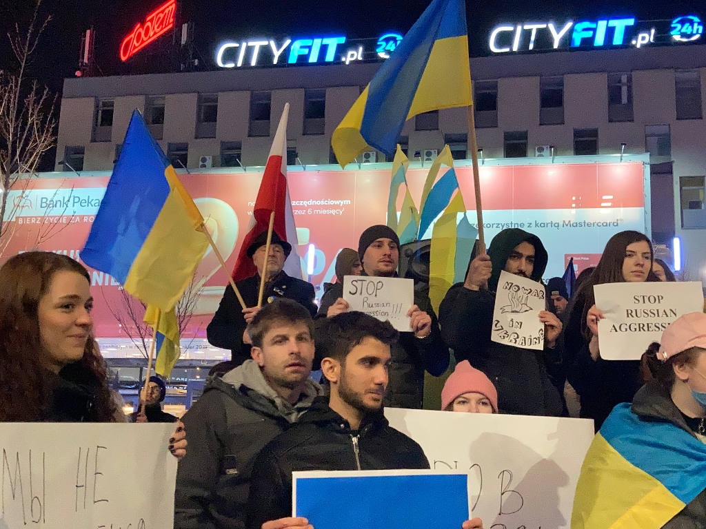 Zapalą światło dla Ukrainy. Polsko-ukraiński protest w Katowicach