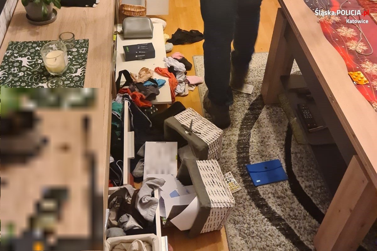 Sąsiad zauważył wyważone okno. Policja zatrzymała mężczyznę w trakcie włamania