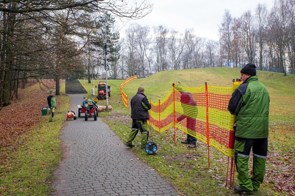 Górka w Parku Kościuszki gotowa na zimę. Być może uda się ją naśnieżyć