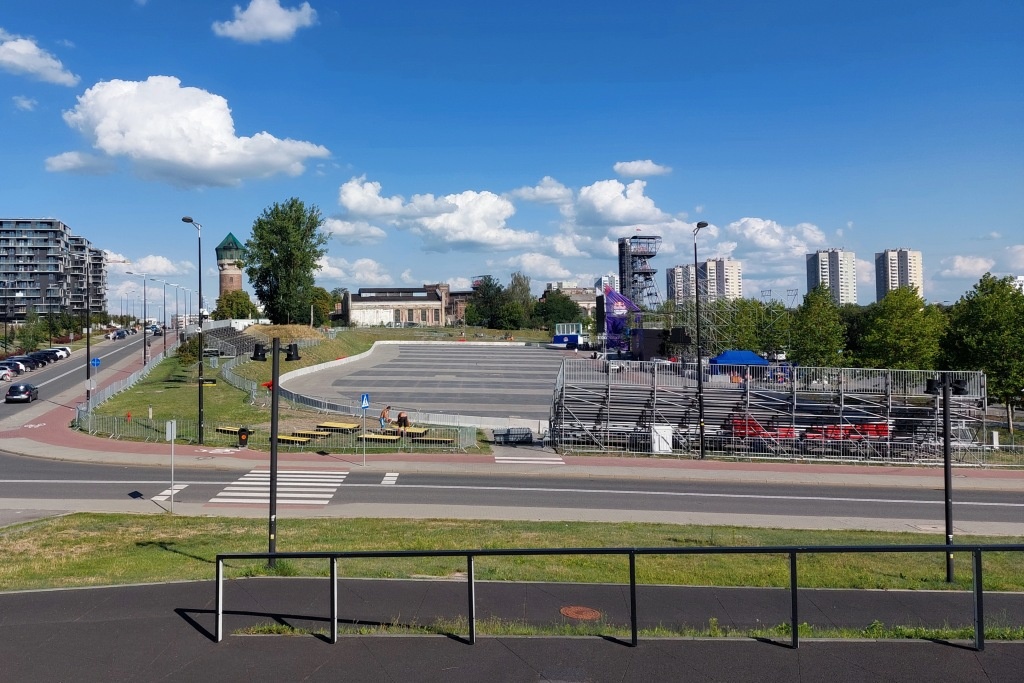 Dzień dobry Katowice. Trwają przygotowania do zawodów w strefie kultury