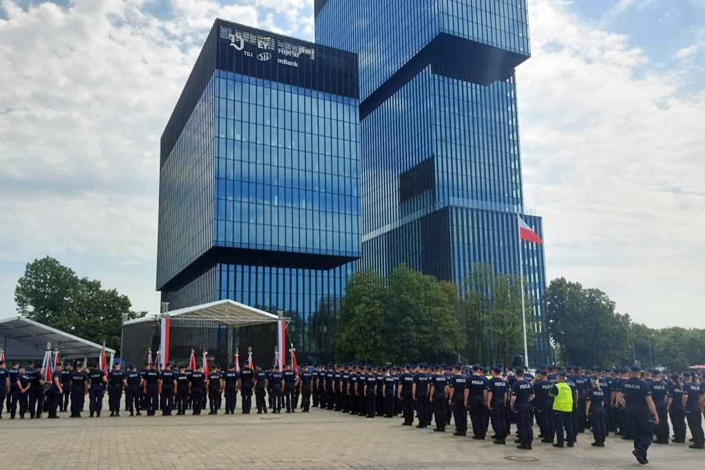 Trwają przygotowania do obchodów Święta Policji przed Spodkiem. Weźmie w nich udział Andrzej Duda