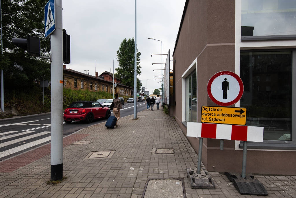 Dojście z dworca PKP do dworca autobusowego zostanie czasowo zamknięte