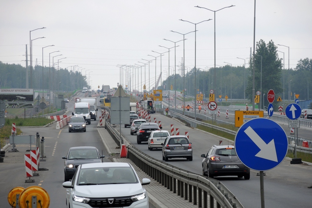 Zmiany na węźle w Giszowcu. Kierowcy zjadą z A4, otwarta zostanie nowa jezdnia