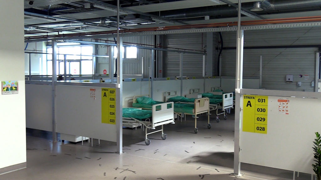 Szpital tymczasowy zamienił się w tymczasowy hotel dla uchodźców z Ukrainy