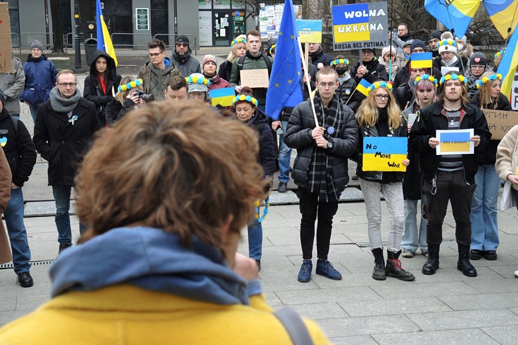 Solidarność z Ukrainą w Katowicach. Trzeba walczyć, bo „inaczej nie będzie tam do czego wracać”