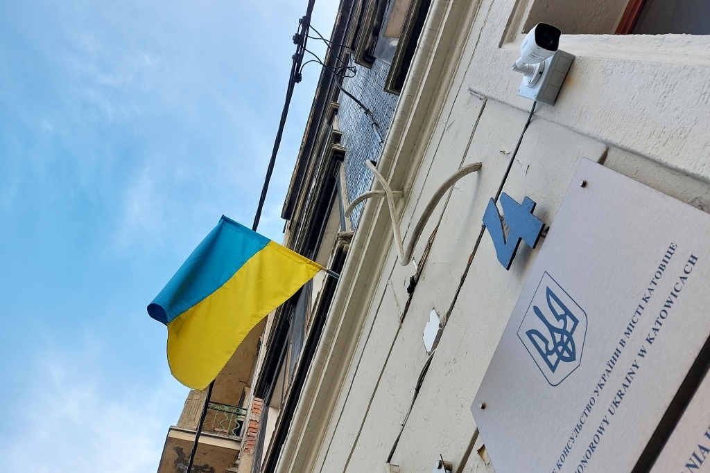 Dwa protesty przeciwko rosyjskiej agresji. Katowice solidarne z Ukrainą