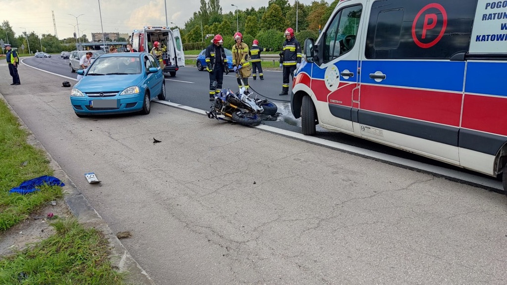 Wypadek na DTŚ. Kierowca samochodu o motocykliście: Jak dla mnie to jest zwykły zabójca