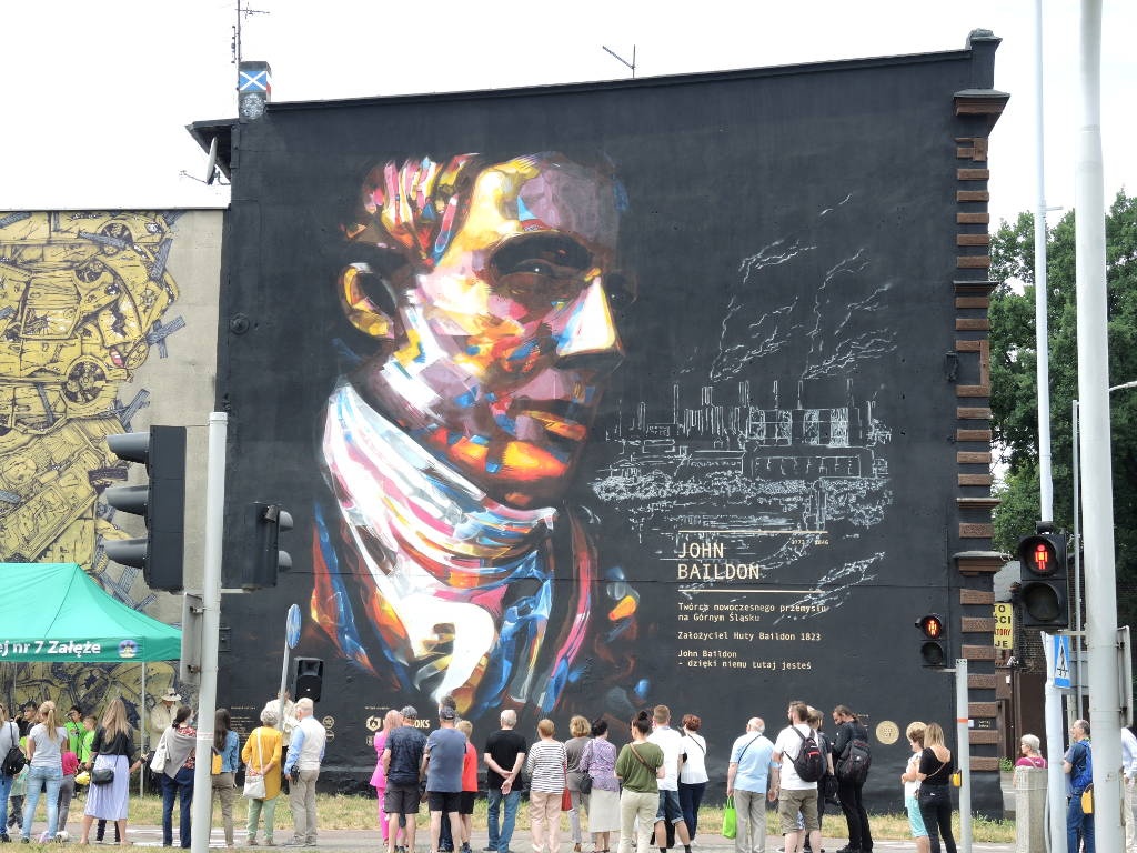 Twórca Huty Baildon ma swój mural w Załężu