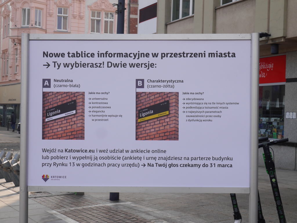 Dzień dobry Katowice. Dziś ostatni dzień głosowania na tabliczki z nazwami ulic